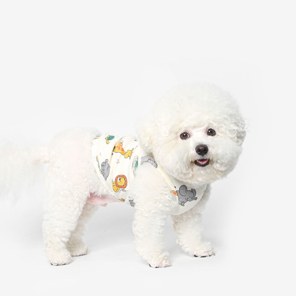 Animal Puppy Sleeveless T-Shirt (B)