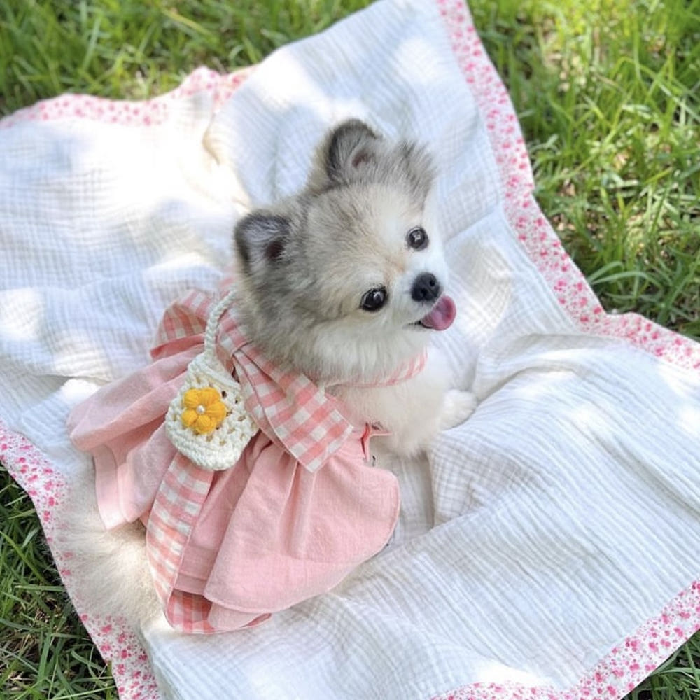 Puppy Knitted Sling Bag Adjustable Length (B)