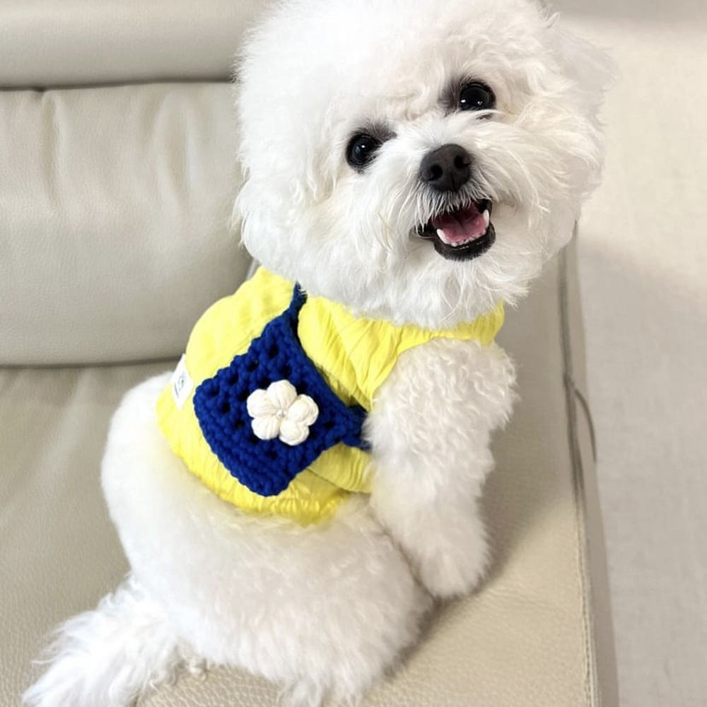 Puppy Knitted Sling Bag Adjustable Length (B)