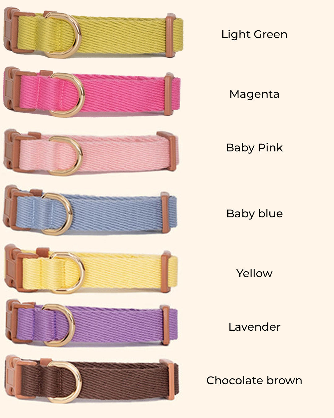 Ultra Lightweight Pure Cotton Puppy Collar (B)