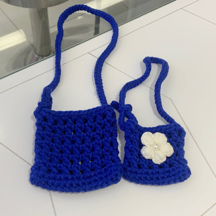 Puppy Knitted Sling Bag Adjustable Length (B)