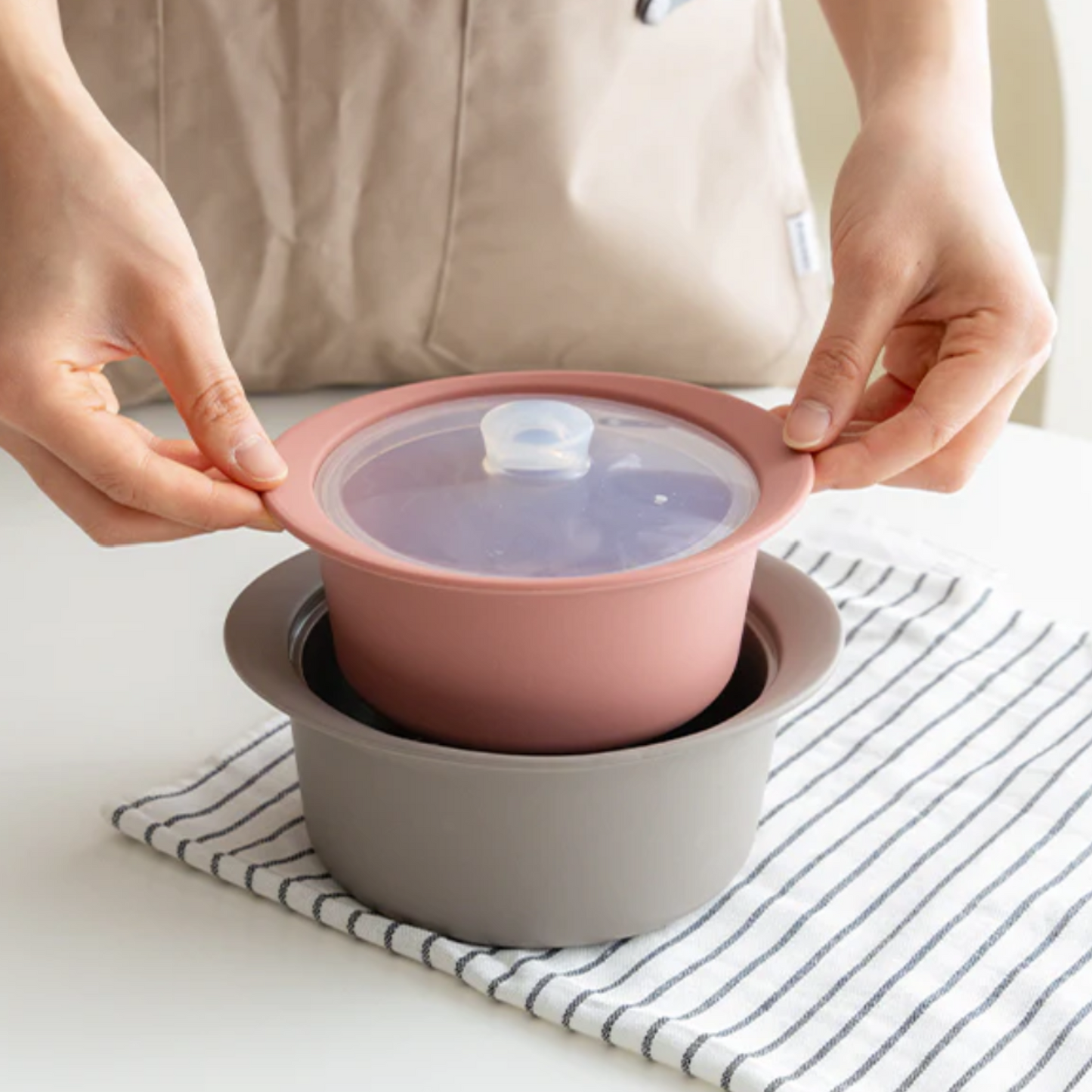 (Preorder) Firgi - Baby Multifood Steamer with Lid SET OF 2