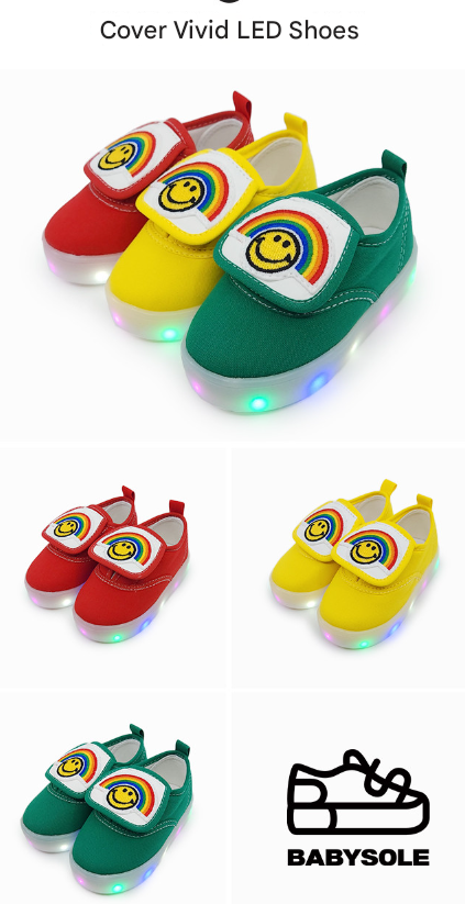 (Preorder) Toddler & Kids LED Shoes (Series I) Large Sizes