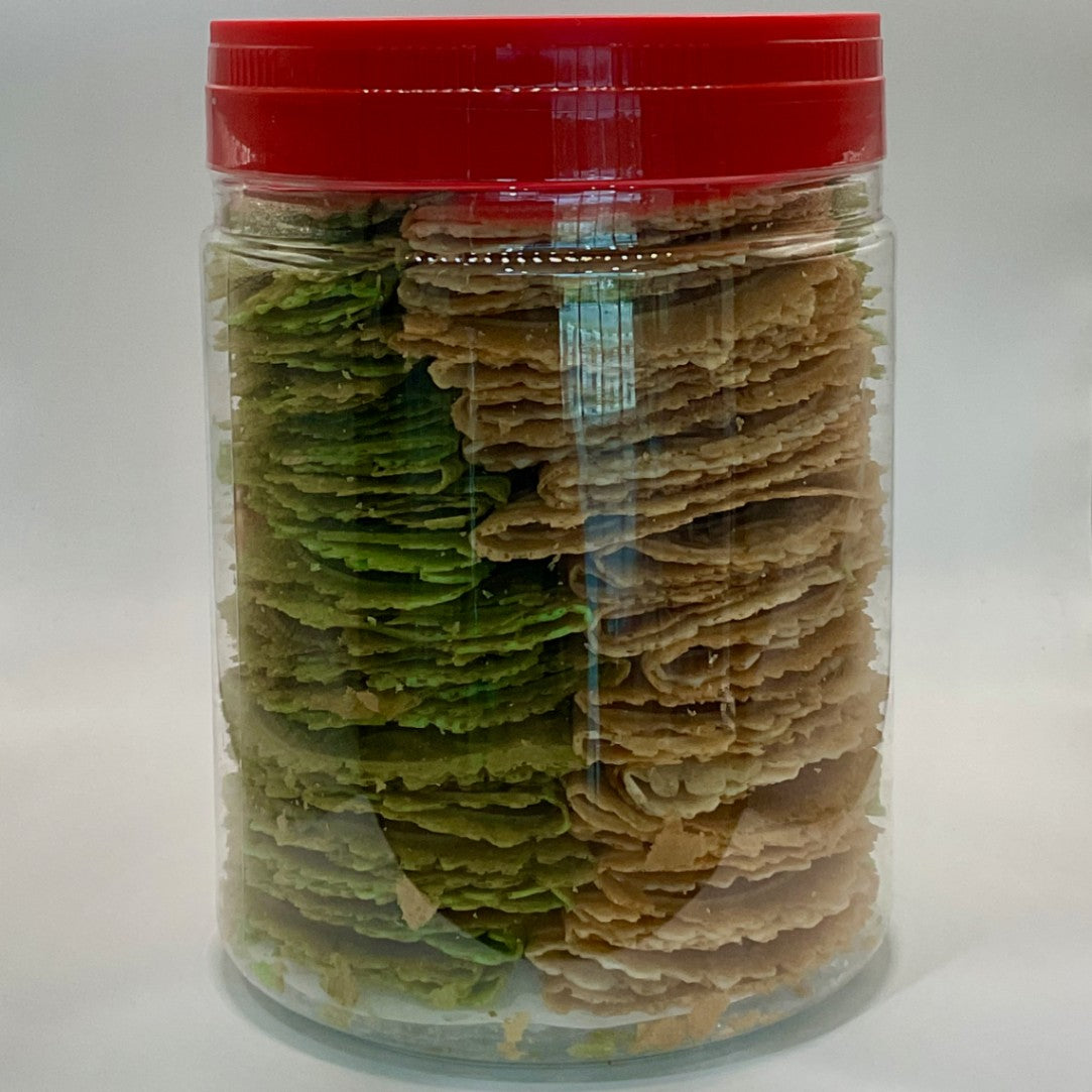 Kuih Kapit 219: Pandan Mix - Paper Thin Kapit 280G