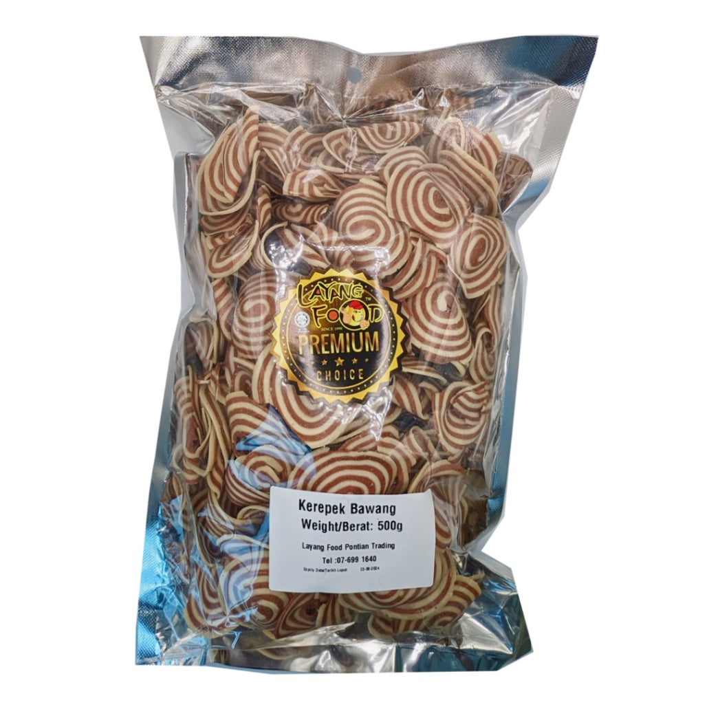 Onion Crackers (Kerepek Bawang) 500G