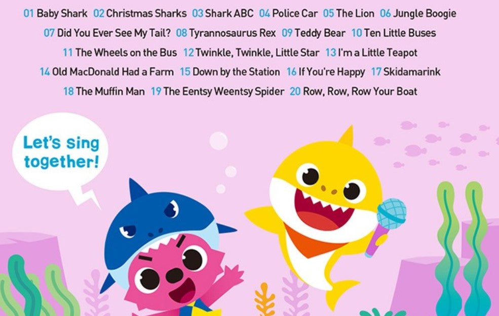 (Preorder) Pinkfong Shark Family English Nursery Rhyme Microphone