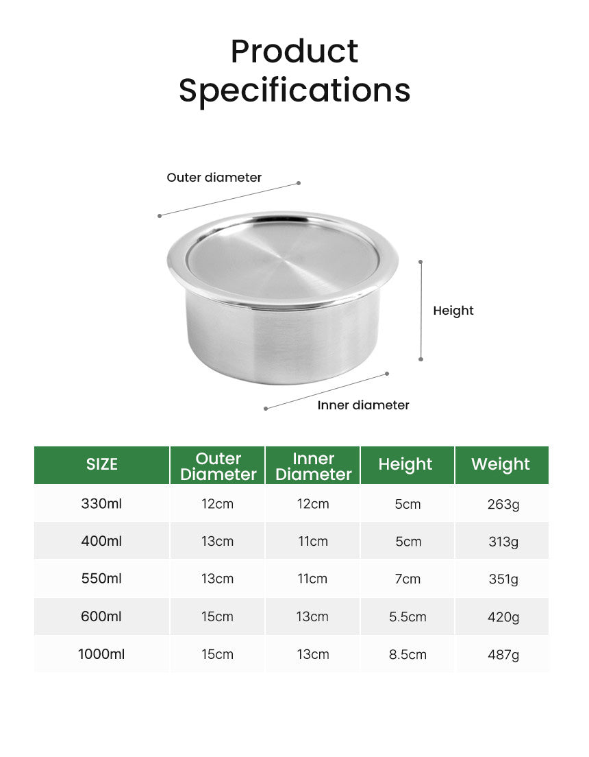 Ever Sten Round (Side Dish Container)
