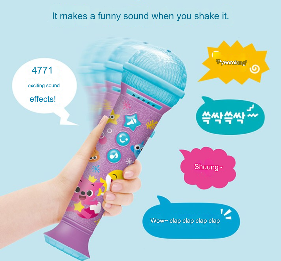 (Preorder) Pinkfong Shark Family English Nursery Rhyme Microphone