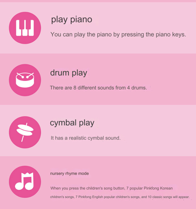 (Preorder) Pinkfong Piano & Drum