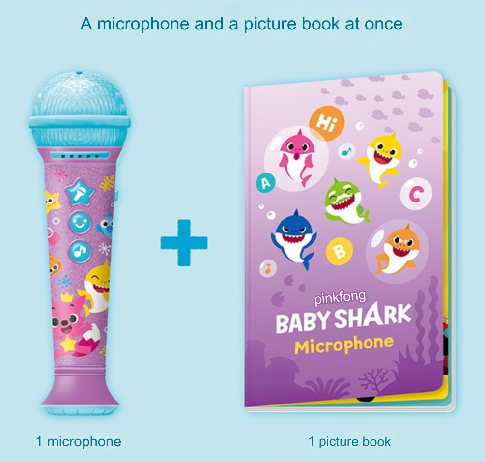 (Preorder) Pinkfong Shark Family English Nursery Rhyme Microphone