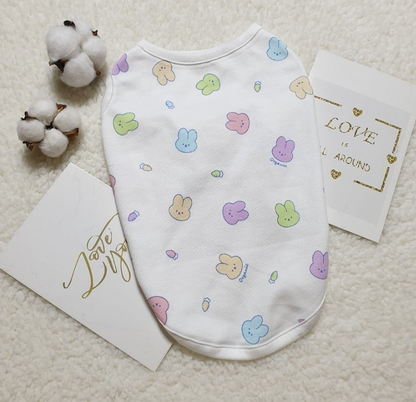 Puppy Sleeveless Indoor Wear Pajamas Organic Cotton (B)