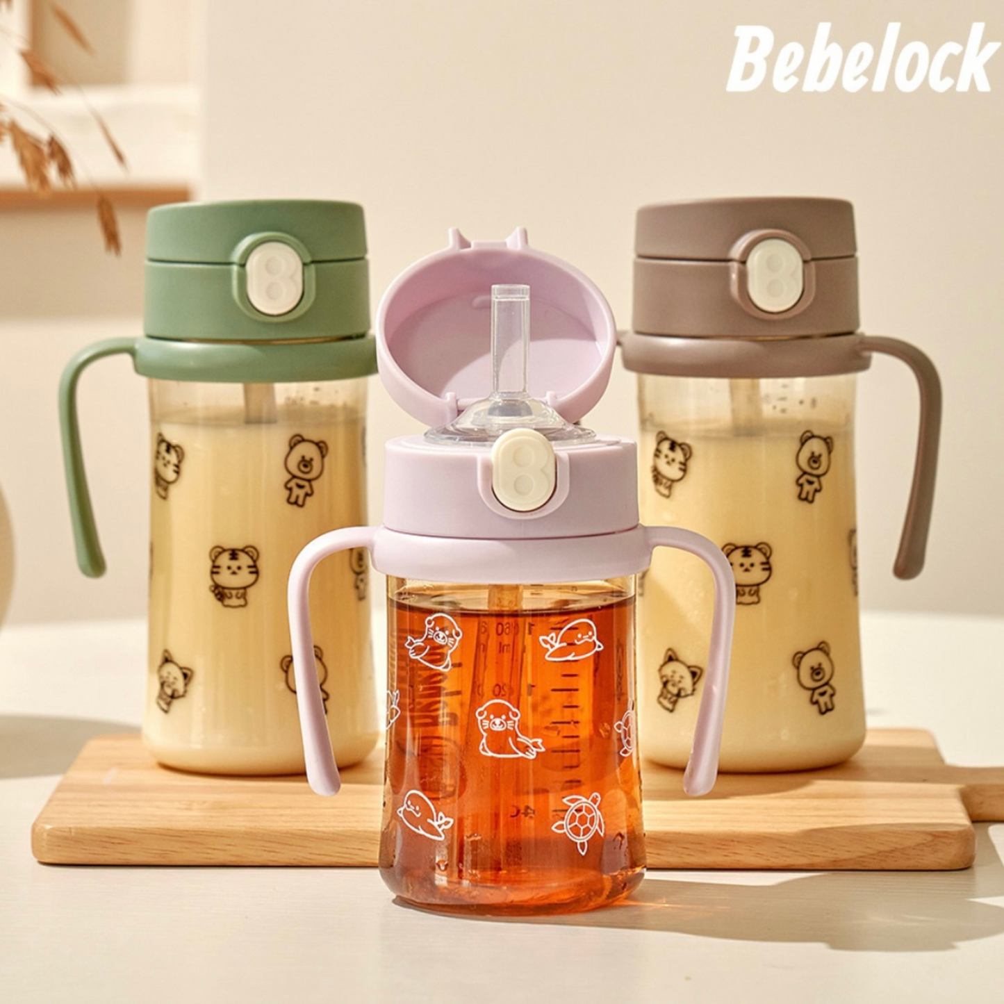 (Preorder) Bebelock - PPSU One Touch Straw Bottle