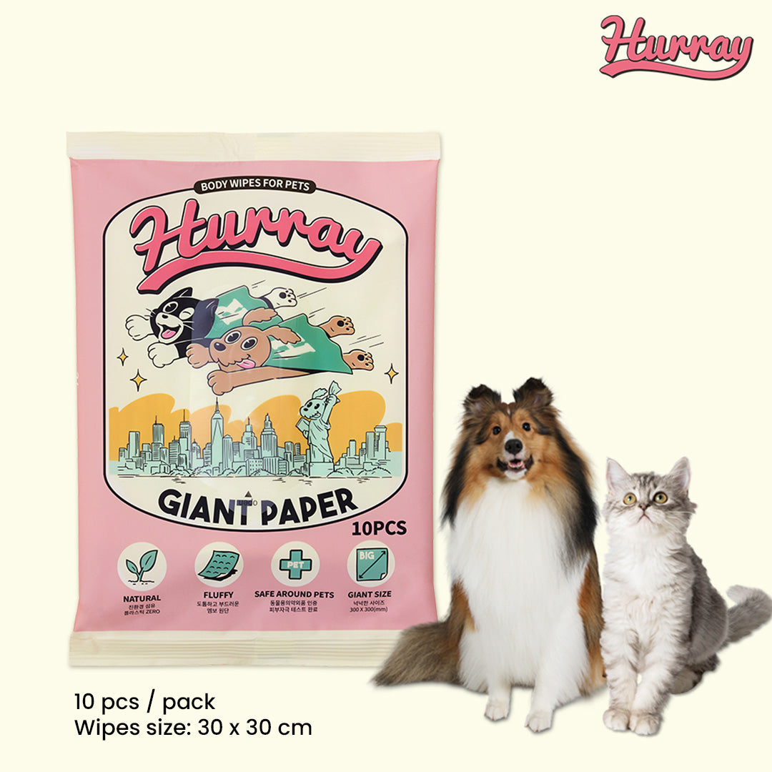 Giant Pet Wipes Eco Friendly 100% Natural Rayon (B)