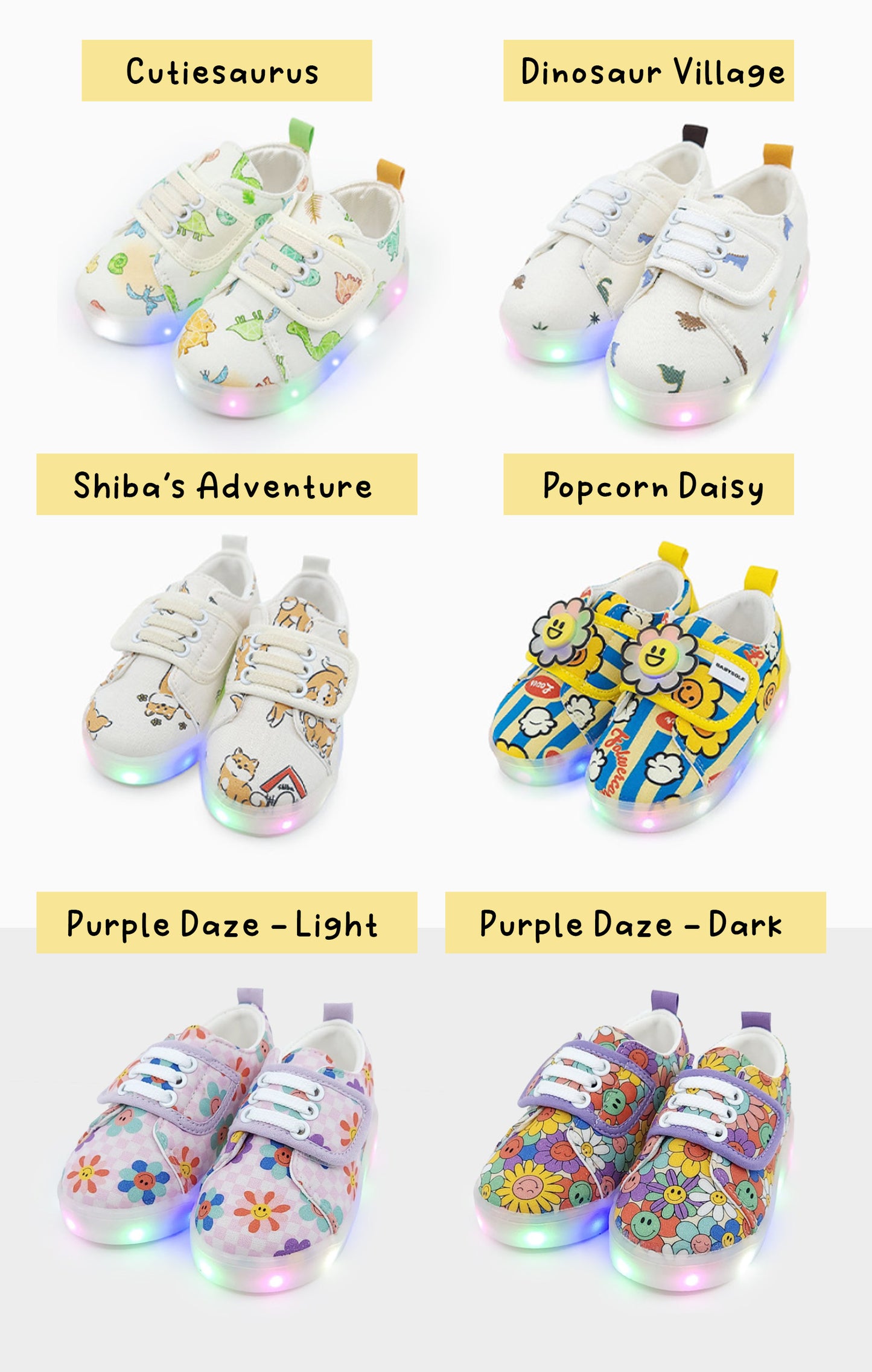 (Preorder) Toddler & Kids LED Shoes (Series J)