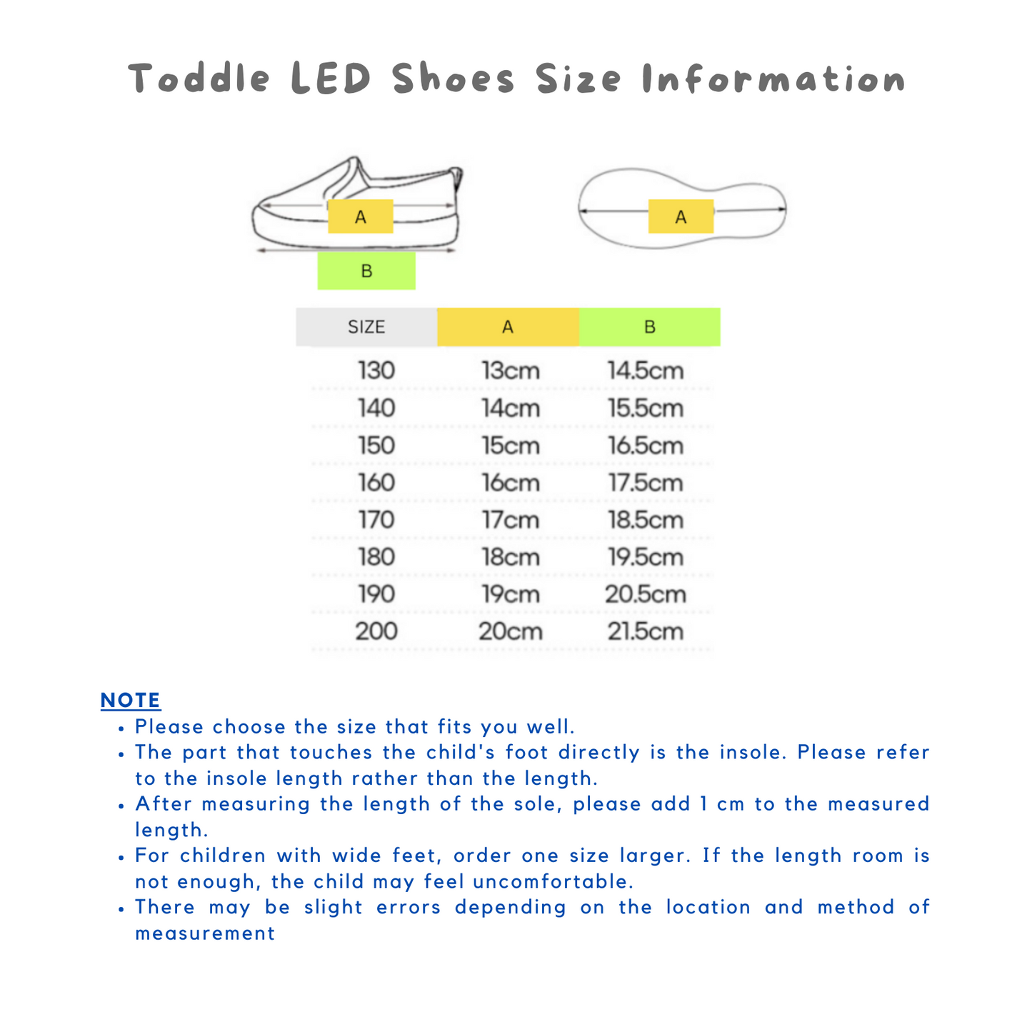 (Preorder) Toddler & Kids LED Shoes (Series A)