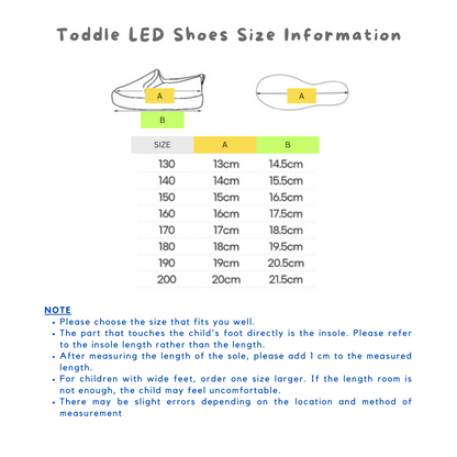 (Preorder) Toddler & Kids LED Shoes (Series A)