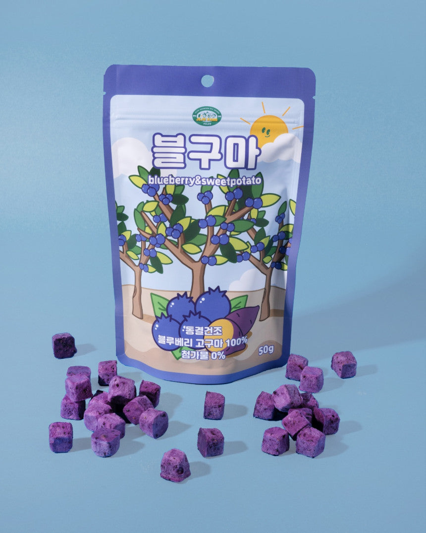 Freeze Dried Sweet Potato and Orange/Blueberry/Strawberry Pet Treat (B)