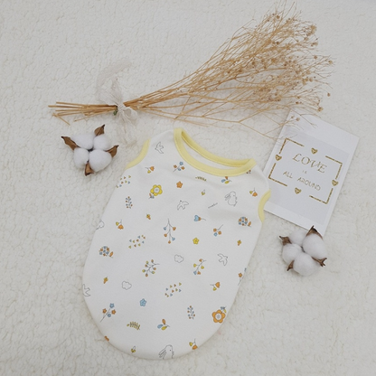 Puppy Sleeveless Indoor Wear Pajamas Organic Cotton (B)