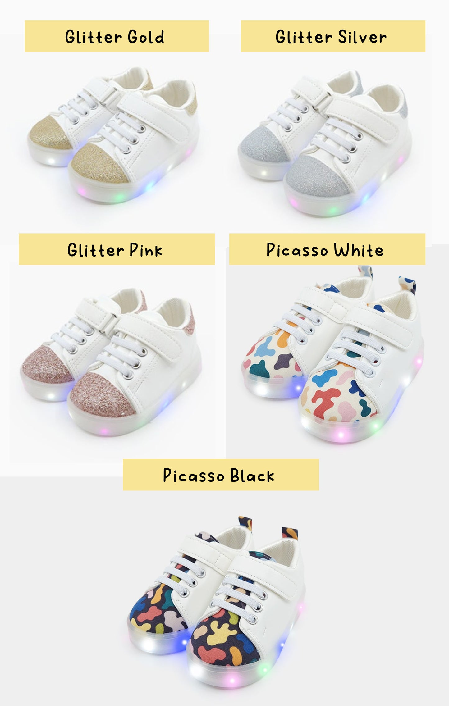 (Preorder) Toddler & Kids LED Shoes (Series J)