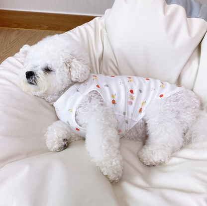 Puppy Sleeveless Indoor Wear Pajamas Organic Cotton (B)