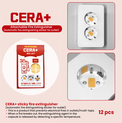 Fire Extinguisher/ Prevention Sticker 12pcs