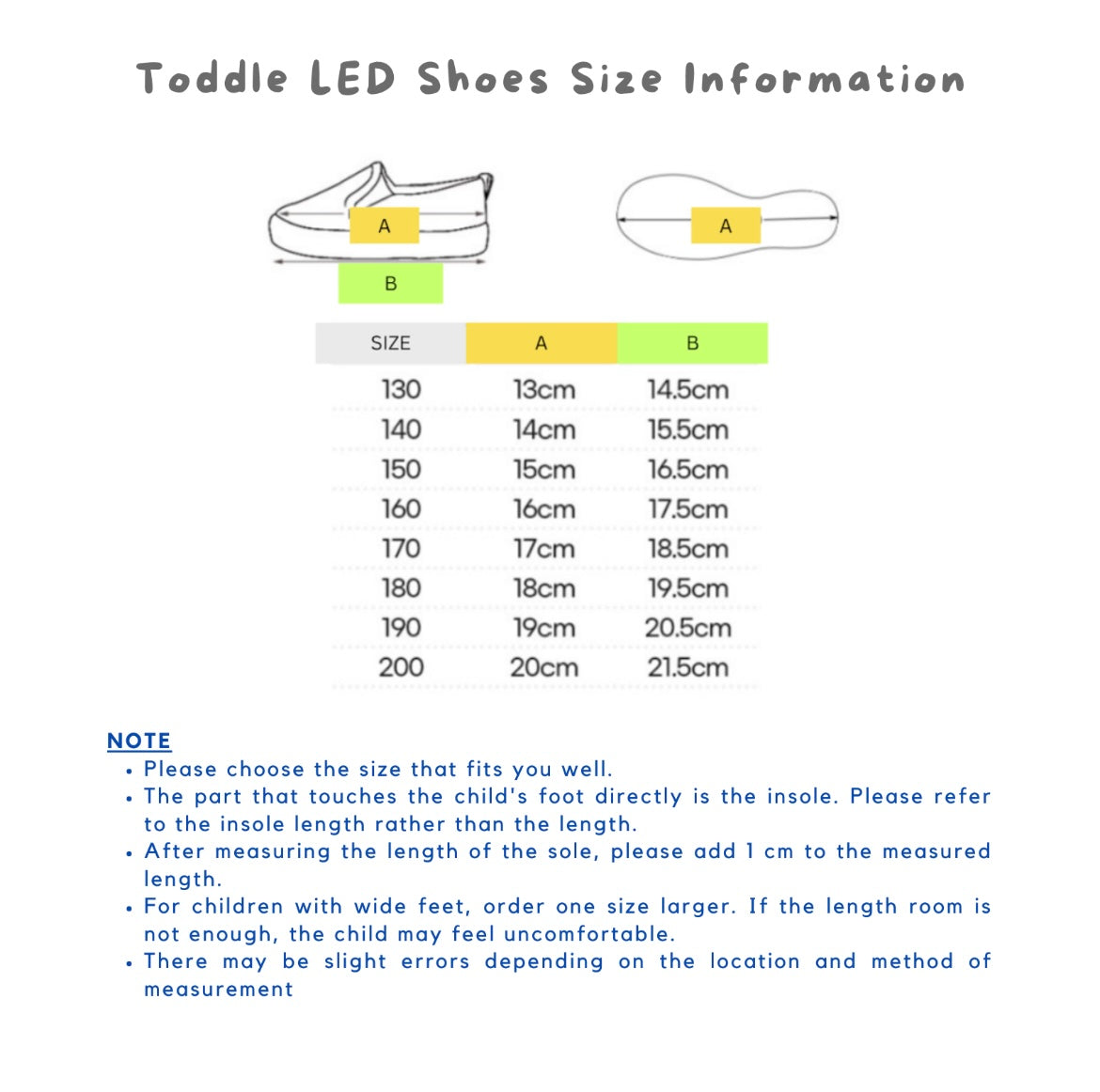 (Preorder) Toddler & Kids LED Shoes (Series F)