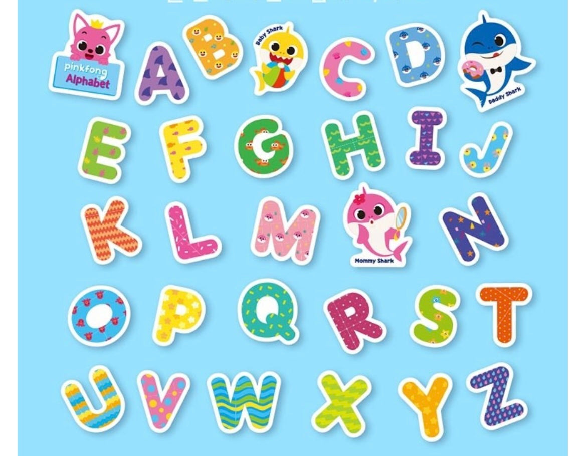 (Preorder) Alphabet Bath Stickers