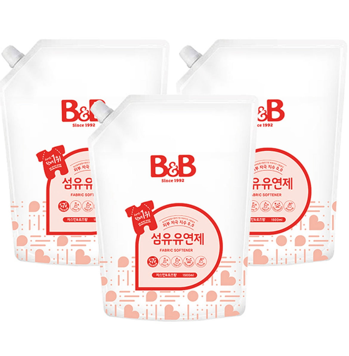 (Preorder) B&B Fabric Softener 1.5L Set of 3