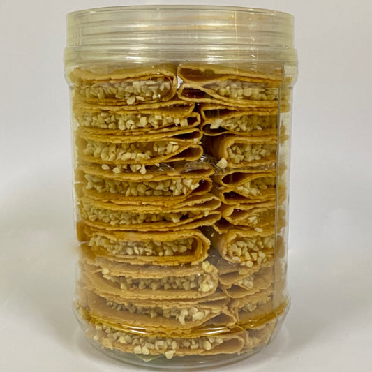 Kuih Kapit: Peanut Butter with Almond Nibs