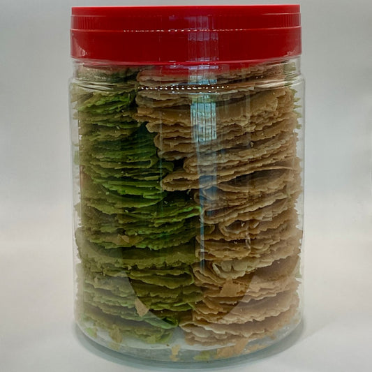 Kuih Kapit 219: Pandan Mix - Paper Thin Kapit 280G