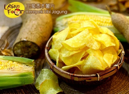 Layang Food: Tapioca Chips: Corn 500G