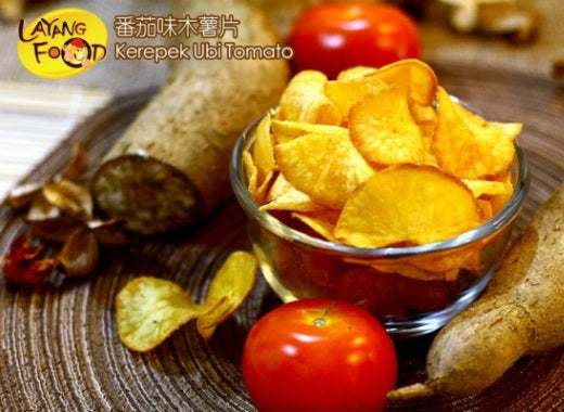 Layang Food: Tapioca Chips: Tomato 500G