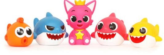 (Preorder) Pinkfong Shark Family Bath Water Gun Toy Set of 5