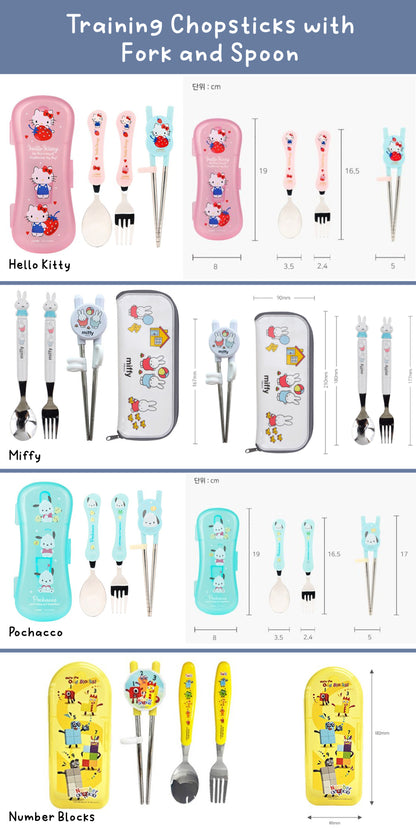 Training Chopsticks with Fork and Spoon