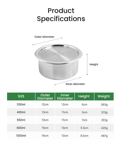 Ever Sten Round (Side Dish Container)