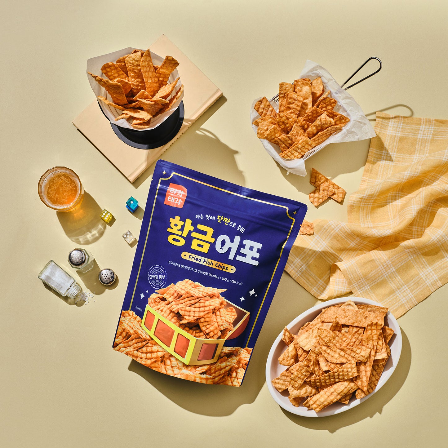 T Gak Tae Gak Fried Fish Chips 150g